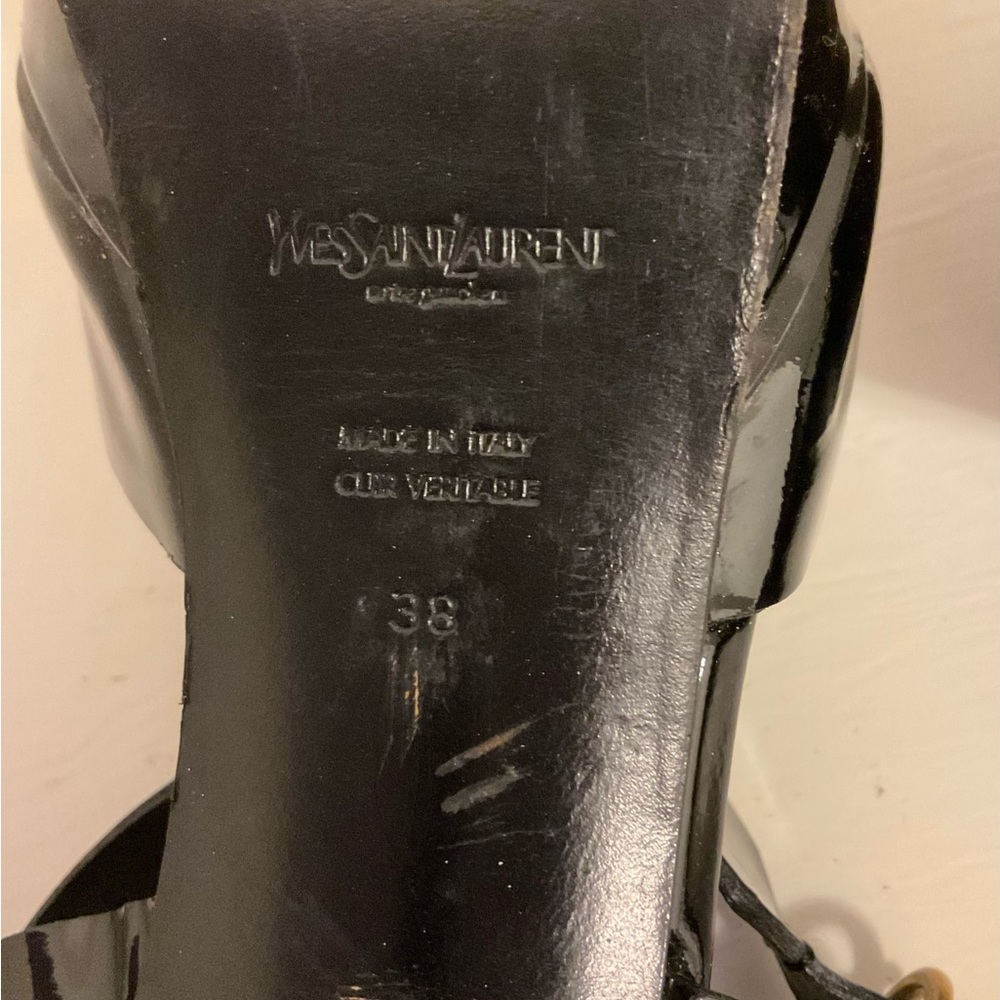 Yves Saint Laurent women's heeled sandals size 38. Made in Italy. - Picture 11 of 11